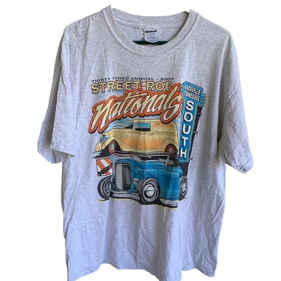2007 33rd Annual Street Rod Nationals Tee Shirt Graphic Adult Size XL Knoxville - Picture 1 of 6